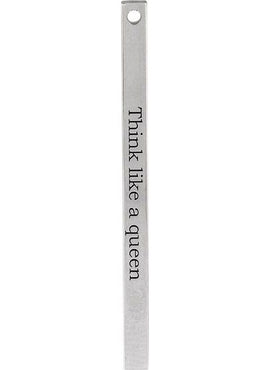 14K Yellow Gold Engravable Four-Sided Bar Pendant