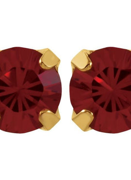 24K Gold-Plated Stainless Steel Imitation Blue Sapphire Inverness® Piercing Earrings