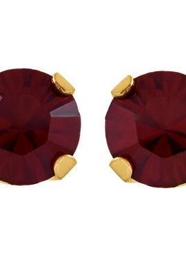 24K Gold-Plated Stainless Steel Imitation Blue Sapphire Inverness® Piercing Earrings