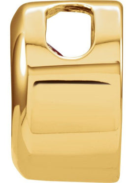 14K Yellow Gold 5 mm Imitation Citrine Pendant