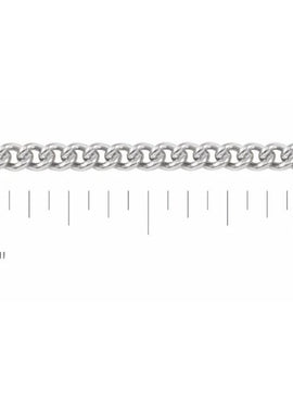 14K Rose Gold Recycled Metal 2.25 mm Curb Chain by the Inch