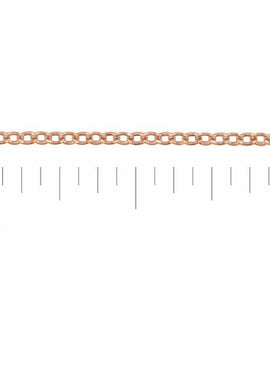 14K Yellow Gold Recycled Metal 1.3 mm Cable Chain by the Inch
