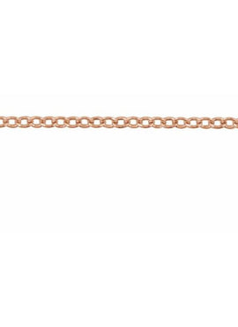 14K Yellow Gold Recycled Metal 1.3 mm Cable Chain by the Inch