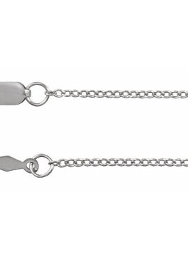 14K Yellow Gold Recycled Metal 1.3 mm Cable Chain by the Inch