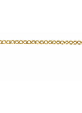 14K Yellow Gold Recycled Metal 1.3 mm Cable Chain by the Inch