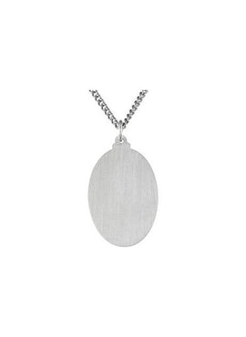 14K Yellow Gold 25x18 mm Oval St. Christopher Medal