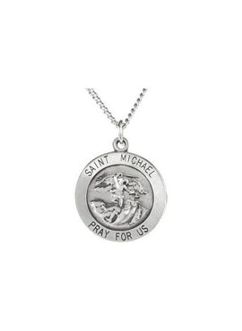 14K Yellow Gold St. Michael Medal Pendant