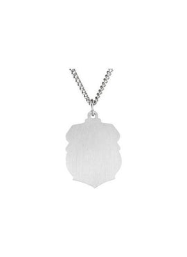 14K White Gold 16.5x14 mm St. Michael Medal
