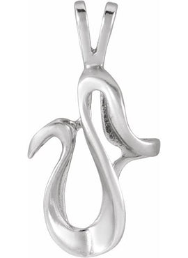 18K Yellow Gold Freeform Pendant