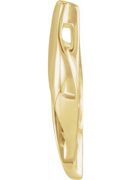 10K Yellow Gold Pendant Enhancer
