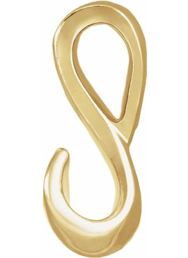 14K Yellow Gold Freeform Slide Pendant