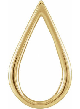 14K Yellow Gold Pendant Enhancer
