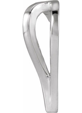 10K Yellow Gold Heart Slide Pendant