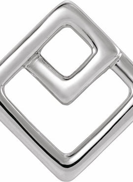 14K Yellow Gold Geometric Pendant