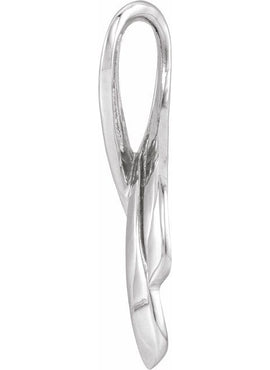 14K Yellow Gold Ribbon Slide Pendant