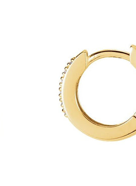 14K Yellow Gold .08 CTW Natural Diamond 12.5 mm Hoop Earrings