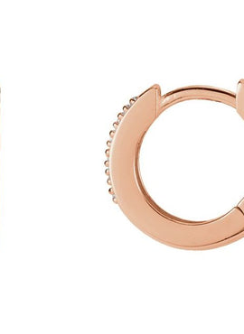 14K Yellow Gold .08 CTW Natural Diamond 12.5 mm Hoop Earrings