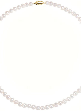 14K Yellow Gold Panache® Cultured White Freshwater Pearl 18