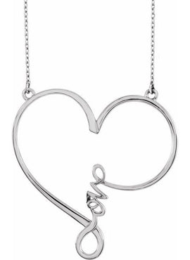 14K White Gold Infinity-Inspired 