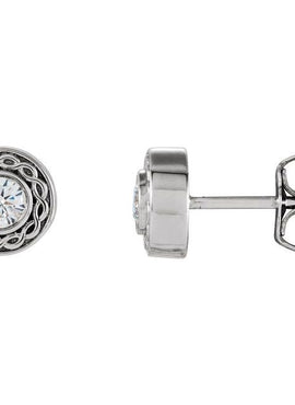 Platinum 1/5 CTW Natural Diamond Earrings