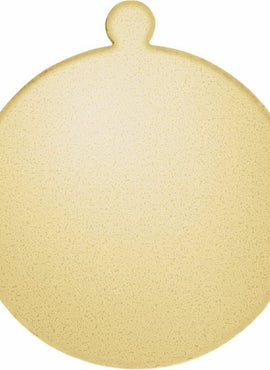 10K Yellow Gold 20 Gauge Round Stamping with External Undrilled Eyelet