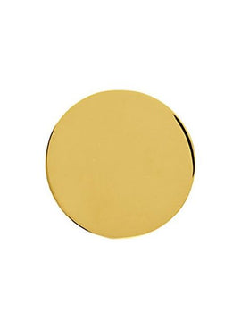 18K Yellow Gold 20 Gauge Round Stamping without Eyelet