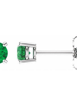 14K White Gold 1/5 CTW Natural White Diamond Earrings