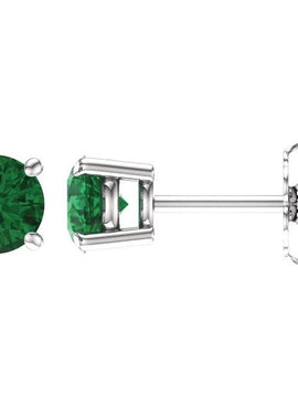 14K White Gold 1/5 CTW Natural White Diamond Earrings