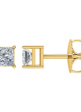 14K White Gold 1 1/2 CTW Natural Diamond Earrings