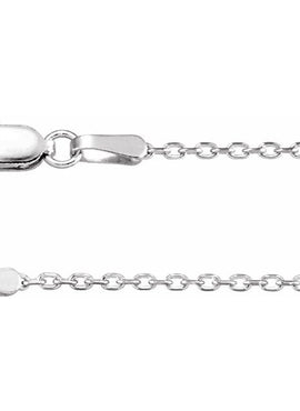 14K Rose Gold 1.4 mm Diamond-Cut Cable Chain by the Inch