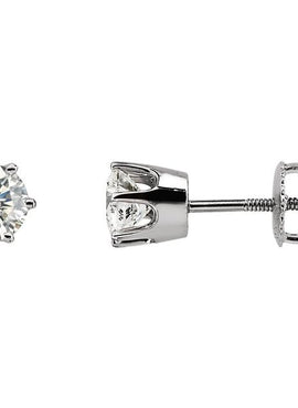 14K White Gold 1/5 CTW Natural Diamond Stud Earrings