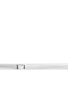 14K White Gold 1/10 CTW Natural Diamond Bar 17.5