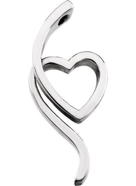 14K Yellow Gold Heart Pendant