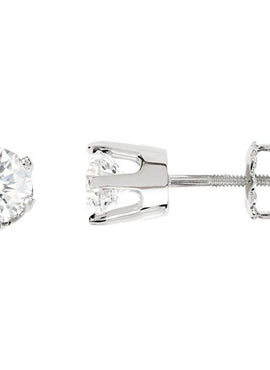 14K White Gold 1/5 CTW Natural Diamond Stud Earrings