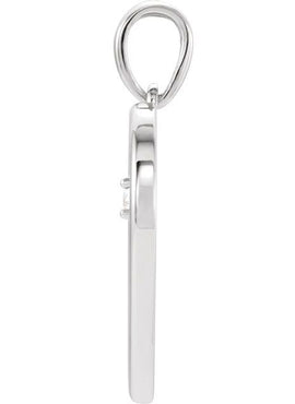 Platinum .04 CTW Natural Diamond Heart Pendant