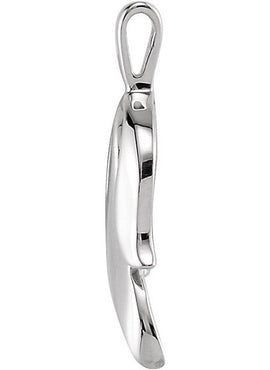 Platinum Freeform Pendant