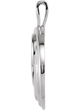 Platinum Circle Pendant