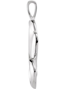 Sterling Silver Freeform Pendant