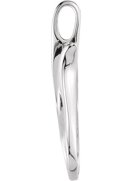 Platinum Freeform Pendant