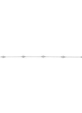 14K Rose Gold 1/3 CTW Natural Diamond Bezel-Set Station 7