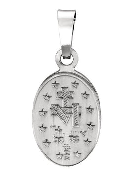 14K Yellow Gold 12x8 mm Oval Miraculous Medal