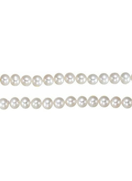 14K Yellow Gold Panache® Cultured White Freshwater Pearl 18