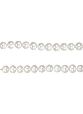 14K Yellow Gold Pansche® Cultured White Freshwater Pearl 18