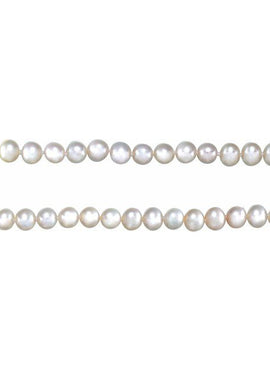 14K Yellow Gold Panache® Cultured White Freshwater Pearl 18