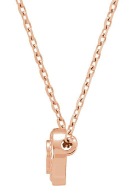 14K Rose Gold 1/10 CTW Natural Diamond 16