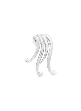 14K White Gold 19x13 mm Freeform Pendant