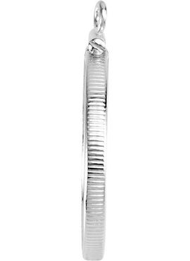 Sterling Silver Coin Frame Bezel Dangle for 24.1x1.7 mm Coin