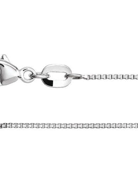 Sterling Silver .8 mm Diamond-Cut Box Chain by the Inch