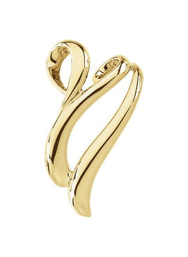 18K Yellow Gold Freeform Slide Pendant
