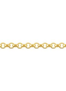 14K Yellow Gold 2.5 mm Hollow Diamond-Cut Rolo 16